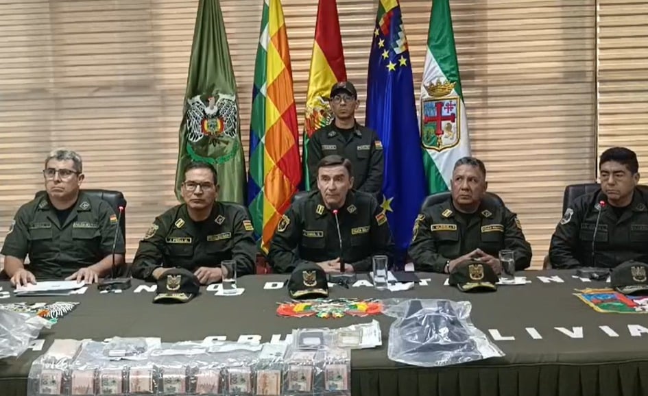 La Policía recupera Bs 42 mil y captura al presunto atracador de la cooperativa en La Guardia