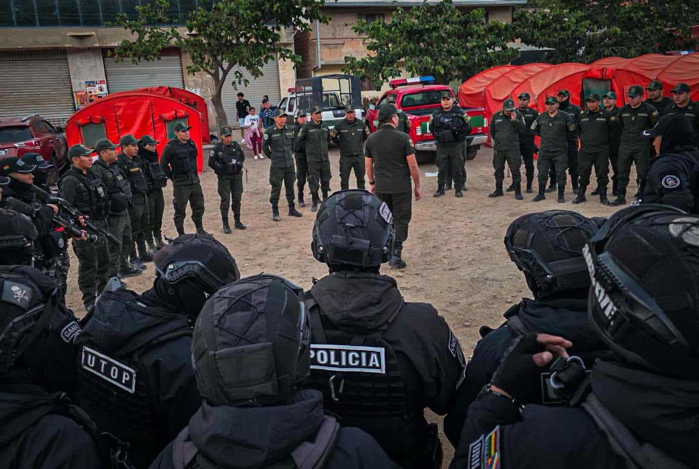 Sectores evistas anuncian marcha hacia La Paz y la Policía despliega controles viales en Cochabamba Foto: Comando Departamental de Cochabamba